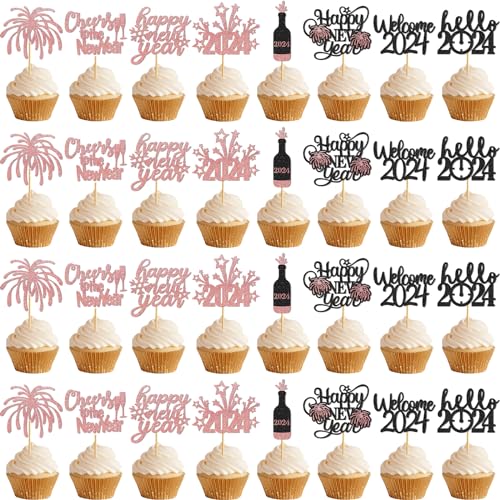 24 Stück Hello 2023 Cupcake Topper Lebensmittel & Gourmet Food›Speisekammern›Kochen & Backen›Zuckerguss, Zuckerguss & Dekoration›Cupcake Toppers von Yavxzvbw