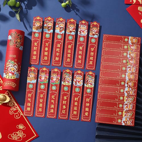 Kreatives neues Jahr Blind Box Lotterie rote Umschläge Chinesisches Neujahr Geld Umschläge Frühlings fest Dekoration Lucky Red Umschlag von Yawdil