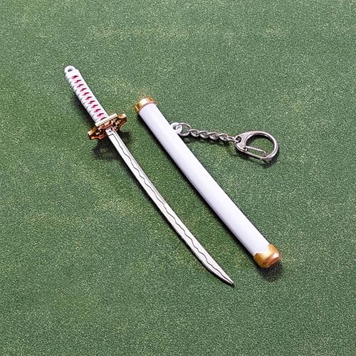 Yawdil 15CM Acht Farbe Mini Zoro Schwert Schlüssel anhänger, Männer Schnalle Werkzeug Halter Scheide, Katana Sabre Auto Schlüssel anhänger Geschenk Schlüssel anhänger von Yawdil