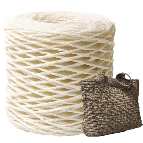 Bast Papier Bänd,150M Raffia Papierband Naturbast, Raffia Paper Schnur, Geschenkband Verpackung Papier Bindfäden für Festival Geschenkverpackung, di y Handwerk Weberei Dekoration von Yaztauho