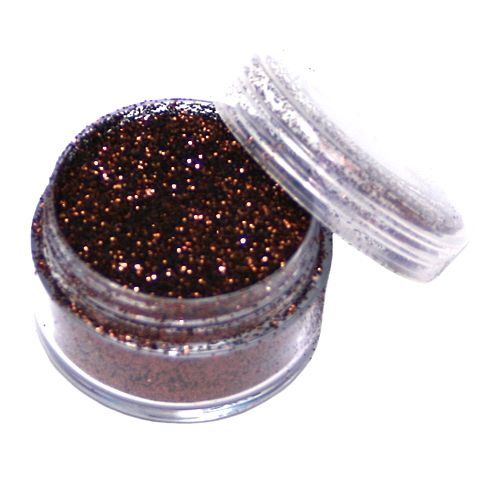 Metallic-Glitterspäne Schokobraun, 5ml Dose für Tattoos/zum Basteln von Ybody