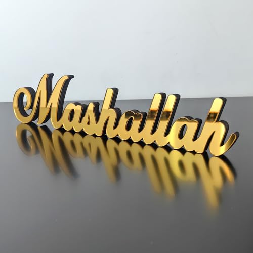 Ramadan Mashallah Deko Holz Gold,Ramadan Mubarak Tischdeko,Benutzerdefinierte Mashallah Tischschild Eid Islamische Freistehendes Tischschild Für Ramadan Umrah Eid Mubarak Glücksbringer Silvester Ramadan Mashallah Deko Holz Gold,Ramadan Mubarak Tischdeko,Benutzerdefinierte Mashallah Tischschild Eid Islamische Freistehendes Tischschild Für Ramadan Umrah Eid Mubarak Glücksbringer Silvester von Ycaaeo