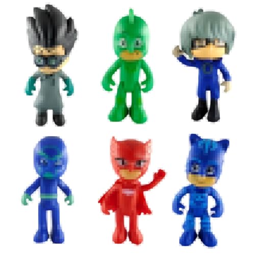 Ycaaeo 6 Stück P-J Figuren, Mask Figuren Spielzeug, Cupcake Figuren, Cartoon Geburtstag Deko Torte, Kinderspielzeugpuppen, Themenparty/Geburtstagstorte Dekoration Zeichentrickfiguren Ycaaeo 6 Stück P-J Figuren, Mask Figuren Spielzeug, Cupcake Figuren, Cartoon Geburtstag Deko Torte, Kinderspielzeugpuppen, Themenparty/Geburtstagstorte Dekoration Zeichentrickfiguren von Ycaaeo