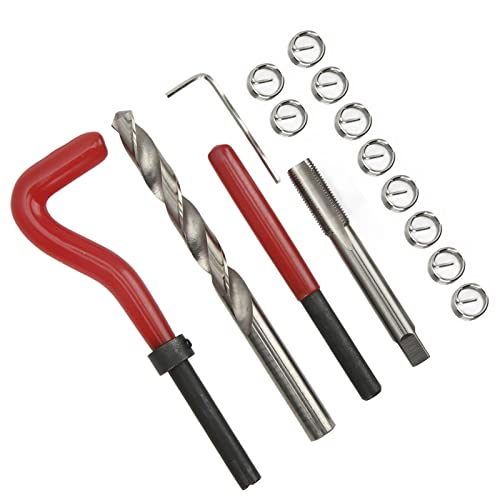 15-teiliges M10 X 1,0 X 13,5 Mm Gewindereparatur-Set mit Metallbohrer, Gewindebohrer, Gewinde-RTS-Installationswerkzeug-Set für M10 S-Loch-Reparatur-Gewinde-Re von Yctze