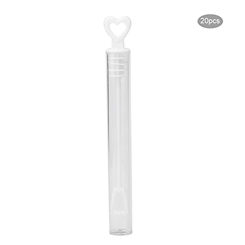 20 Stück Bubble Wa Tube Leere Seifenblasenflaschen W Partydekoration Die Perfekte Seifenblasenflasche für Partydekoration (Ich Liebe Weiß) von Yctze