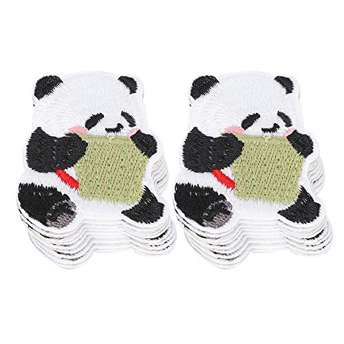 20pcs Panda Stickereiflecken DIY-N-on-Aufkleber für die Kleidung und Dekoration von Yctze