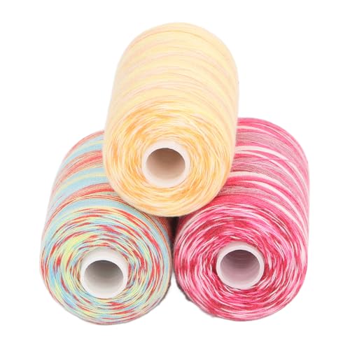 3pcs Vibr Polyester Nähfaden -Kit - Jeweils 000 Meter für Schläuche und Handnähte, für -FTS und Stickereien von Yctze