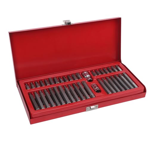 40pcs Impact Drill Bit Set 1/2inx10mm 3/8inx10mm Drive Professionelle CRV -Hex -Spline von Yctze