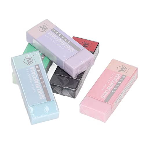 5 PCs Colored Art Eraser Set mit Starken Fähigkeiten für Schul-, Büro und Projekte von Yctze