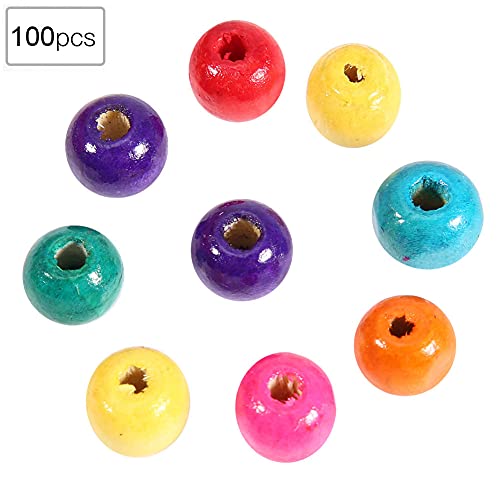 Bunte Runde Hölzerne FT -Perlen für DIY -Schmuckherstellung, für Klacs und Armbänder, 00pcs 6mm von Yctze