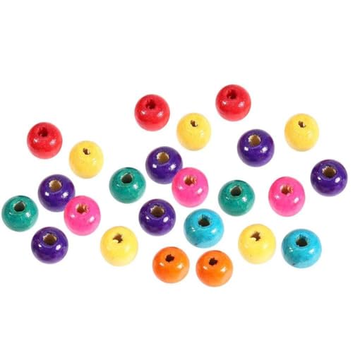 Bunte Runde Hölzerne FT -Perlen für DIY -Schmuckherstellung, für Klacs und Armbänder, 00pcs 6mm von Yctze