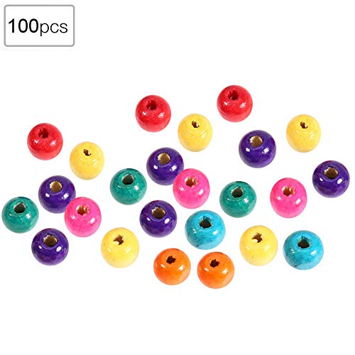 Bunte Runde Hölzerne FT -Perlen für DIY -Schmuckherstellung, für Klacs und Armbänder, 00pcs 6mm von Yctze