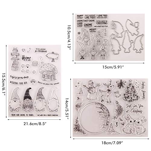 Weihnachts-Stanzformen und Stempel-Set Zum Selbermachen für Scrapbooking – Kompatibel mit Ting Hines, Prägeschablonen, Vorlagen für Weihnachtsgeschenke (Sortierte Farbe #76) von Yctze