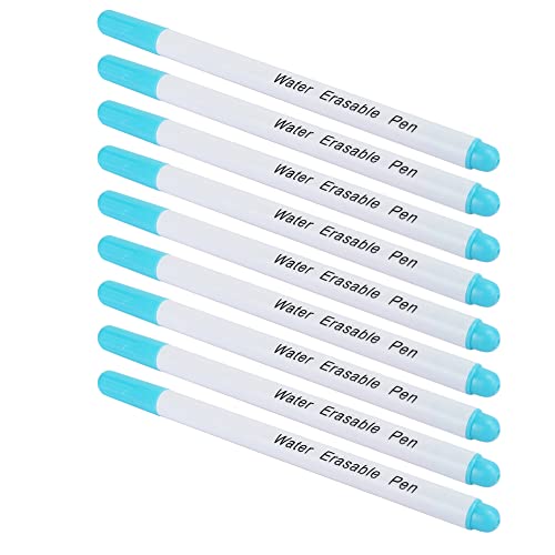 Yctze 10-teiliges Löschbares Stoff-Er-Stift-Set für Tailo mit Einzelkopf – DIY-Tailo-Werkzeugzubehör für Stoffverarbeitung und Nähen (Einzelkopf blau) von Yctze