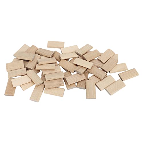 Yctze 50 Stück Domino-Zapfenstopper aus Buchenholz für die Herstellung von Holzbearbeitungsmöbeln, Spleißverbinder, kein Zapfen von Yctze
