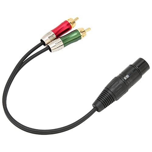 Yctze XLR-Fem-zu-Dual-M-Patchkabel – A für Verstärker, Mischpulte und Pho (Karte Drachenmutter/2RCA 0,3 Mio) von Yctze