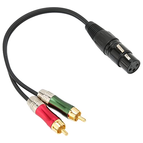 Yctze XLR-Fem-zu-Dual-M-Patchkabel – A für Verstärker, Mischpulte und Pho (Karte Drachenmutter/2RCA 1m) von Yctze