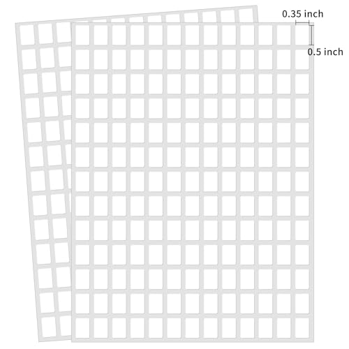 Yeachlaing 3040 Stück matte kleine weiße Etiketten Aufkleber Blanko-Etiketten Abnehmbare Preisschilder Etiketten Aufkleber für Gläser, Schachteln, Aktenordner, Umschläge, Schule, Büro, Küche (13 x 9 von Yeachlaing