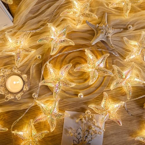 Lichterkette Meerestiere,1.5M 10LED Lichterkette Kinderzimmer Meerestiere,Lichterkette Lnnen,Lichterkette Fenster Innen,Aussenlichterkette Batterie,Lichterketten Vorhang,Outdoor Christmas Decorations von YeahBoom