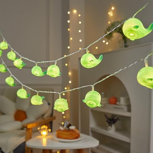 Wal Lichterkette,2M 10LED Lichterkette Kinderzimmer Wal,Lichterkette Lnnen,Led Lichterkette Batteriebetrieben,LED Lichterkette Wal Design,Lichterkette Fenster Innen,Aussenlichterkette Batterie von YeahBoom