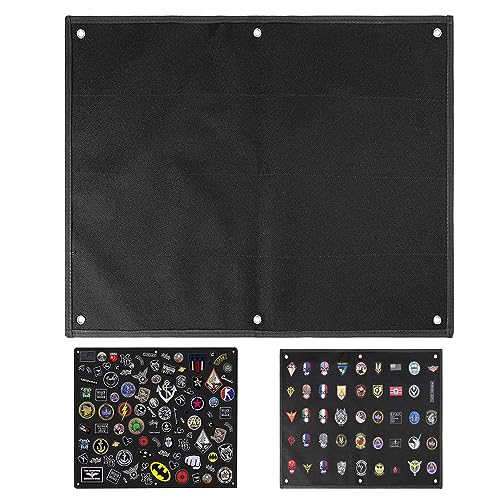 Kletttafel Patches Klett,Patches Kletttafel-Klettfläche Klettmatte Wand,Taktische Patch-Display-Tafel,Taktisch Militär Klett Patch Board Organizer Display Tafel Mit Ösen (Schwarz-85 * 70cm) von Yearninglife