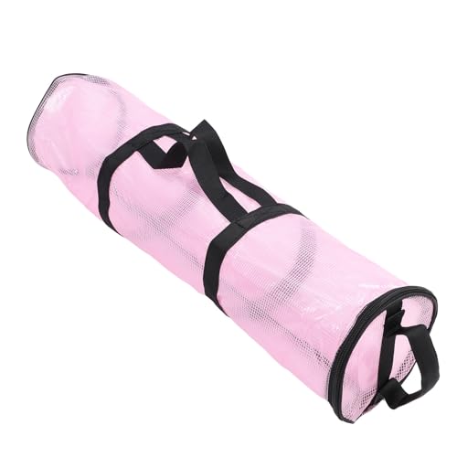 Geschenkpapier-Organizer mit Großer Kapazität, Aufbewahrungstasche, Transparenter, Faltbarer Geschenkpapierbehälter mit Wasserdichtem Design für Weihnachten (transparentes Rosa) von Yechiry