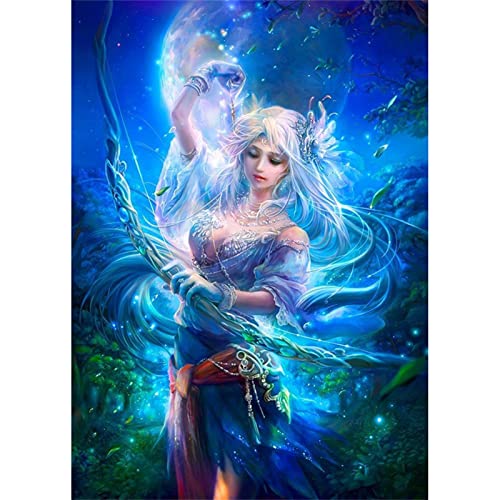 5D Diamond Painting Set Cartoon-Fantasie-Fee,Diamant Painting Bilder Kit DIY Malen nach Zahlen Erwachsene Stickerei Kreuzstich Voll Strass Kristall Diamant Kunst Handwerk für Home Wand-Decor 60x80cm von Yeecer