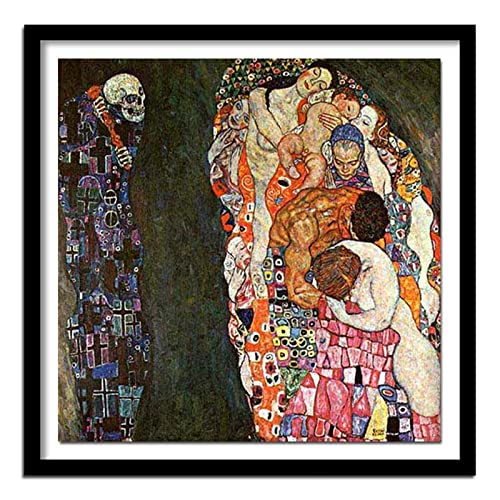 DIY Diamond Painting Berühmter Gustav Klimt 5D Adult Kinder Diamant Painting Bilder Kits,Full Drill Strass Stickerei Kreuzstich Mosaik Diamant Malerei für Home Wall Decor Square drill,100x100cm von Yeecer