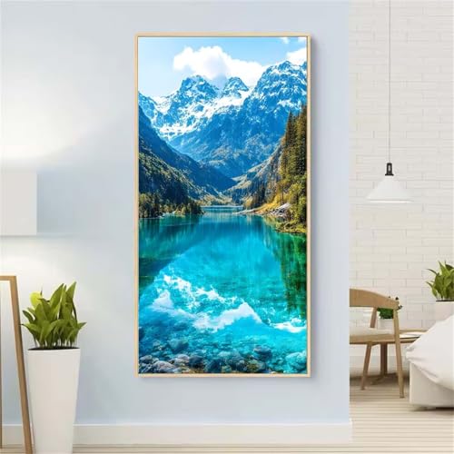 5D Diamond Painting See Diamond Painting Set Erwachsene, Wald Diamant Painting Bilder Kinder, DIY Diamond Dots Dimond Painting Cross Stitch Stickerei Kunsthandwerk, Geschenke für Wanddeko 13x27inch von Yeefion