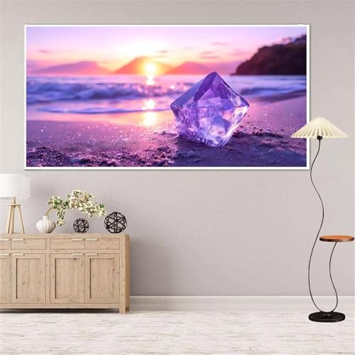 5D Diamond Painting Strand Diamond Painting Set Erwachsene, Kristall Diamant Painting Bilder Kinder, DIY Diamond Dots Dimond Painting Cross Stitch Stickerei Kunsthandwerk Set, für Wanddeko 13x27inch von Yeefion