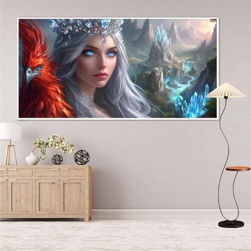 5D Diamond Painting Vogel Diamond Painting Set Erwachsene, Frau Diamant Painting Bilder Kinder, DIY Diamond Dots Dimond Painting Cross Stitch Stickerei Kunsthandwerk, Geschenke für Wanddeko 13x27inch von Yeefion