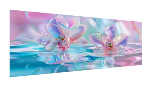 Abstrakt Diamond Painting Erwachsene Groß 270x90cm,Diamant Painting Bilder Blume Diamond Painting Kinder,Full DIY Diamant Kunst Malerei Stickerei Set,für Zuhause Wanddekoration,Geschenk Mädchen YF-15 von Yeefion