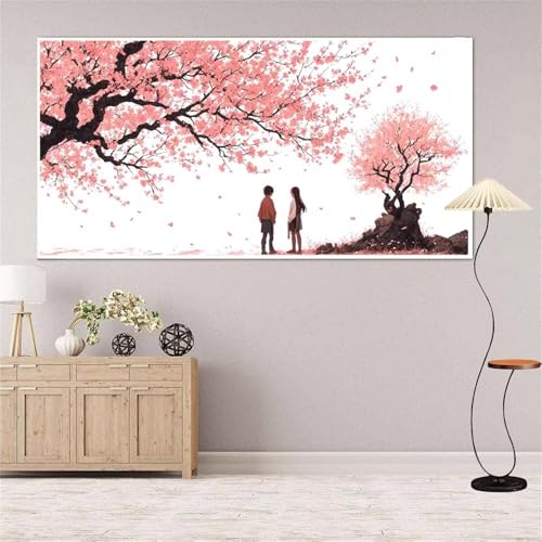 Baum Diamond Painting Groß xxl 100x200 cm Diamond Painting Paar Diamond Painting Erwachsene, 5D Diamant Painting Bilder Kinder, Mosaikherstellung, für Home Wand Décor Aesthetic, Geschenke für Damen von Yeefion