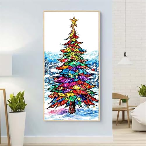 Baum Diamond Painting Groß xxl 100x200 cm Diamond Painting Winter Diamond Painting Erwachsene, 5D Diamant Painting Bilder Kinder, Mosaikherstellung, für Home Wand Décor Aesthetic, Geschenke für Damen von Yeefion