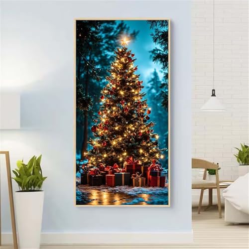 Baum Diamond Painting Groß xxl 55x110 cm Diamond Painting Weihnachten Diamond Painting Erwachsene, 5D Diamant Painting Bilder Kinder, Mosaikherstellung, Home Wand Décor Aesthetic, Geschenke für Damen von Yeefion