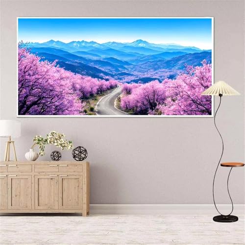 Berg Diamond Painting Groß xxl 100x200 cm Diamond Painting Baum Diamond Painting Erwachsene, 5D Diamant Painting Bilder Kinder, Mosaikherstellung, für Home Wand Décor Aesthetic, Geschenke für Damen von Yeefion