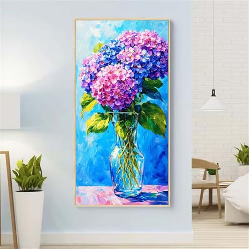 BläTter Diamond Painting Groß xxl 100x200 cm Diamond Painting Blume Diamond Painting Erwachsene, 5D Diamant Painting Bilder Kinder, Mosaikherstellung, für Home Wand Décor Aesthetic,Geschenke für Damen von Yeefion