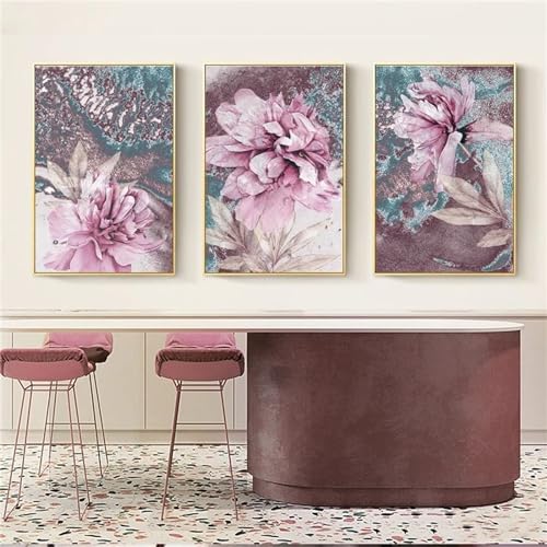 Diamond Painting Erwachsene,5D DIY Diamond Painting 40x50cm Zubehör Set,Diamond Painting Kinder Malen Nach Zahlen,Kunst Blumen Diamant Painting Bilder für Wohnzimmer und Wand Dekorationen YF-2740 von Yeefion