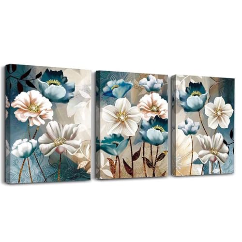 Diamond Painting Set Lotusblume Diamont Painting Bilder,DIY 5D Diamant Painting Kinder Full Rund Diamond Painting mit Zubehör 30x40cm Bastelset Erwachsene für Aesthetic Room Decor Geschenk YF-8335 von Yeefion