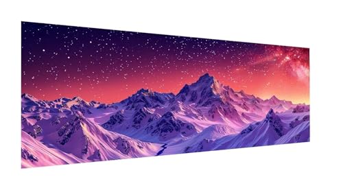 Diamond Painting XXL 105x35cm,5D Diamond Painting Erwachsene Sternenhimmel Diamant Painting Bilder Berg,DIY Diamond Painting Eckige Steine Mosaikherstellung,für Halloween Zimmer Deko,Geschenke YF-348 von Yeefion