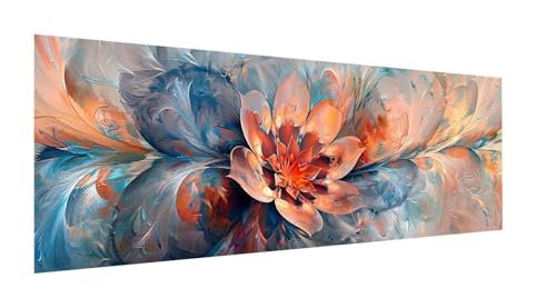 Diamond Painting XXL 270x90cm, 5D Diamond Painting Erwachsene Blume Diamant Painting Bilder Blumen, DIY Diamond Painting Eckige Steine Mosaikherstellung, für Zimmer Deko, Weihnachten Geschenke YF-14 von Yeefion