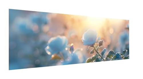 Diamond Painting XXL 270x90cm,5D Diamond Painting Erwachsene Sonnenaufgang Diamant Painting Bilder Blume,DIY Diamond Painting Eckige Steine Mosaikherstellung,für Halloween Zimmer Deko,Geschenke YF-34 von Yeefion