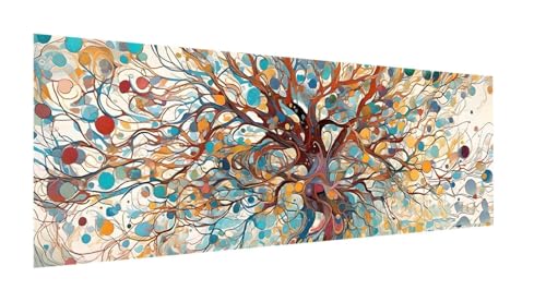 Diamond Painting XXL 300x100cm,5D Diamond Painting Erwachsene Blume Diamant Painting Bilder Abstrakt,DIY Diamond Painting Eckige Steine Mosaikherstellung,für Zimmer Deko,Weihnachten Geschenke YF-12 von Yeefion