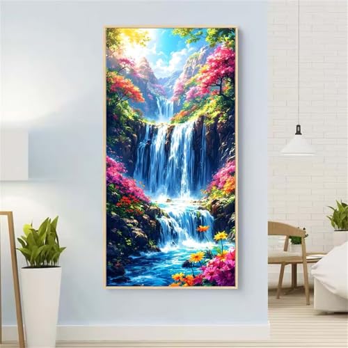 Fallen Diamond Painting Groß xxl 35x70 cm Diamond Painting Himmel Diamond Painting Erwachsene, 5D Diamant Painting Bilder Kinder, Mosaikherstellung, für Home Wand Décor Aesthetic, Geschenke für Damen von Yeefion