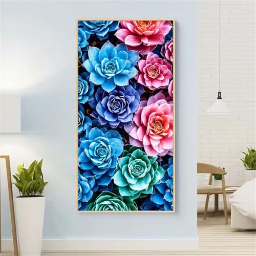 Farbe Diamond Painting Groß xxl 55x110 cm Diamond Painting Anlage Diamond Painting Erwachsene, 5D Diamant Painting Bilder Kinder, Mosaikherstellung, für Home Wand Décor Aesthetic, Geschenke für Damen von Yeefion