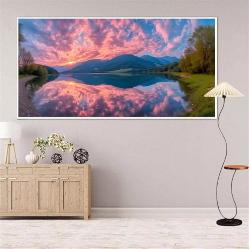 Himmel Diamond Painting Groß xxl 35x70 cm Diamond Painting See Diamond Painting Erwachsene, 5D Diamant Painting Bilder Kinder, Mosaikherstellung, für Home Wand Décor Aesthetic, Geschenke für Damen von Yeefion