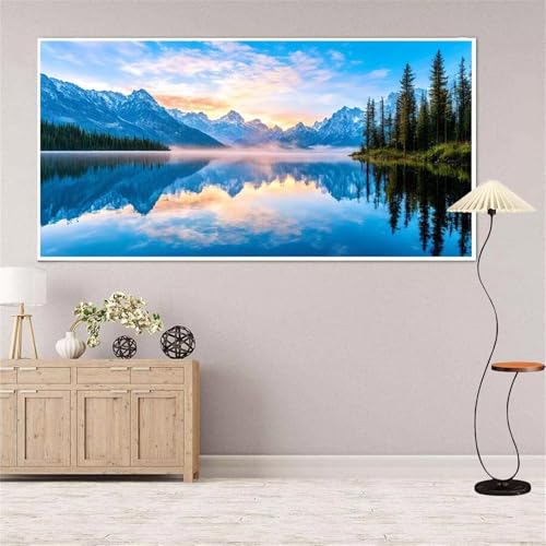 Landschaft Diamond Painting Groß xxl 100x200 cm Diamond Painting Baum Diamond Painting Erwachsene, 5D Diamant Painting Bilder Kinder, Mosaikherstellung, Home Wand Décor Aesthetic, Geschenke für Damen von Yeefion