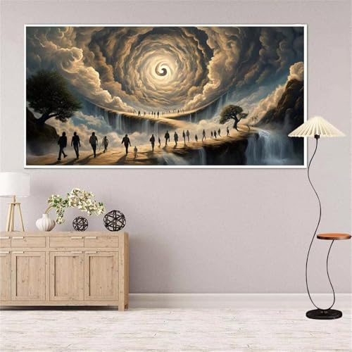 Menschen Diamond Painting Groß xxl 100x200 cm Diamond Painting Abstrakt Diamond Painting Erwachsene, 5D Diamant Painting Bilder Kinder, Mosaikherstellung, Home Wand Décor Aesthetic,Geschenke für Damen von Yeefion