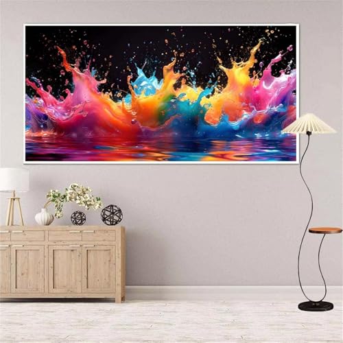 Pigment Diamond Painting Groß xxl 100x200 cm Diamond Painting Farbe Diamond Painting Erwachsene, 5D Diamant Painting Bilder Kinder, Mosaikherstellung, für Home Wand Décor Aesthetic,Geschenke für Damen von Yeefion