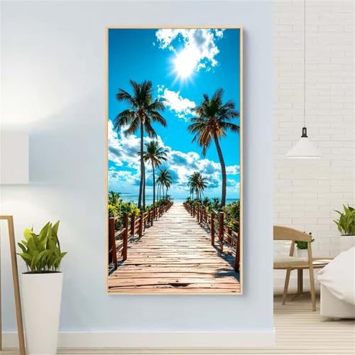 Sommer Diamond Painting Groß xxl 100x200 cm Diamond Painting Landschaft Diamond Painting Erwachsene, 5D Diamant Painting Bilder Kinder, Mosaikherstellung, Home Wand Décor Aesthetic,Geschenke für Damen von Yeefion